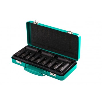 13998 | Набор ударных глубоких шестигранных торцевых головок, 1/2", 10-24 мм, в кейсе 12 шт., STELS-2