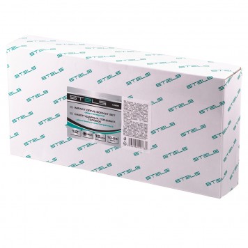 13998 | Набор ударных глубоких шестигранных торцевых головок, 1/2", 10-24 мм, в кейсе 12 шт., STELS-3