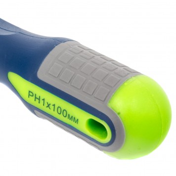 11795 | Отвертка, PH1 х 100 мм, CrV, трехкомпонентная рукоятка, СИБРТЕХ-2