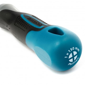 12142 | Отвертка PH1 x 150 мм, S2, трехкомпонентная ручка, GROSS-1