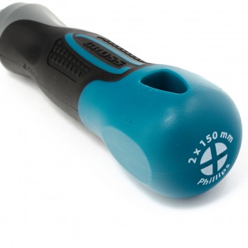 12145 | Отвертка PH2 x 150 мм, S2, трехкомпонентная ручка, GROSS-2