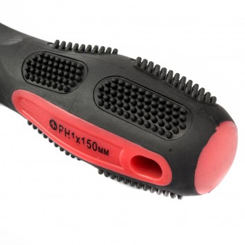 12246 | Отвертка Anti-Slip, PH1 х 150 мм, CrV, двухкомпонентная рукоятка, MATRIX-2