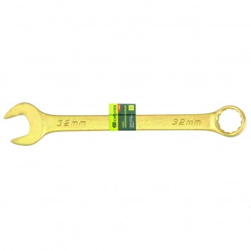 14989 | Ключ комбинированный, 32 мм, желтый цинк, СИБРТЕХ-1