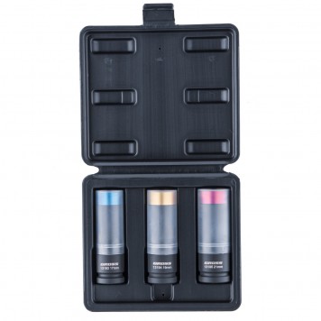 13196 | Набор головок ударных шестигранных для колесных дисков 17, 19, 21 мм, 1/2", 3 предмета, GROSS-0