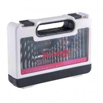 725671 | Набор сверл комбинированный, сверла по металлу 1-6 мм, бетону 3-8 мм, дереву 3-8 мм, перки, биты 30 шт, адаптер, головки 8 шт, 71 предмет Pro, MATRIX-4