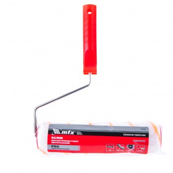 81302 | Валик для внутренних работ, синтетический, 250 мм, ворс 12 мм, D 48 мм, D ручки 6 мм, изготовлен из полиакрила, MTX PRO-2