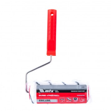 81305 | Валик "Грейтекс" 180 мм, ворс 12 мм, D 48 мм, D ручки 6 мм, изготовлен из полиакрила, MTX PRO LINE-2