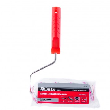 81313 | Валик "Нейлон Макси" 180 мм, ворс 12 мм, D 48 мм, D ручки 6 мм, изготовлен из полиамида, MTX PRO LINE-2