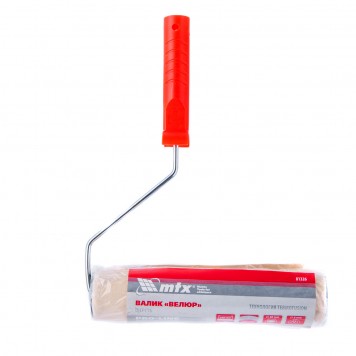 81326 | Валик "Велюр" 250 мм, ворс 4 мм, D 48 мм, D ручки 6 мм, шерсть 50% и полиакрила 50%, MTX PRO-2