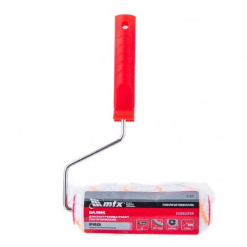 81329 | Валик для внутренних работ, синтетический, 180 мм, ворс 12 мм, D 40 мм, D ручки6мм, изготовлен из полиакрила, MTX PRO-2