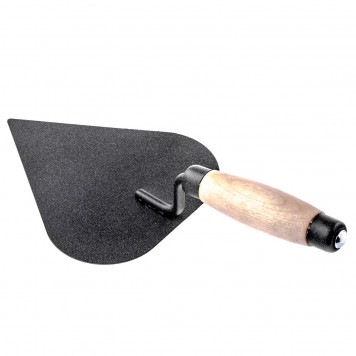 86224 | Кельма штукатура стальная, деревянная усиленная ручка Россия, РОССИЯ-1