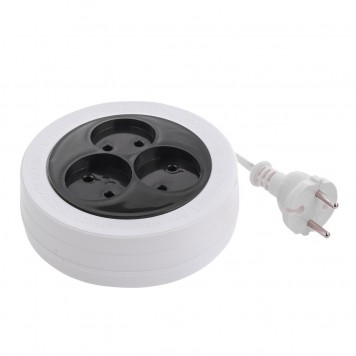 95903 | Удлинитель электрический бытовой рулетка, 3 м, 3 розетки, 6 А, тип УХ-6, СИБРТЕХ-0