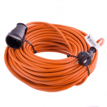 95914 | Удлинитель-шнур силовой, 20 м, 1 розетка, 10 A, серия УХ10, DENZEL-0