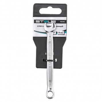 15245 | Ключ комбинированный, 8 мм, CrV, антислип, STELS-3