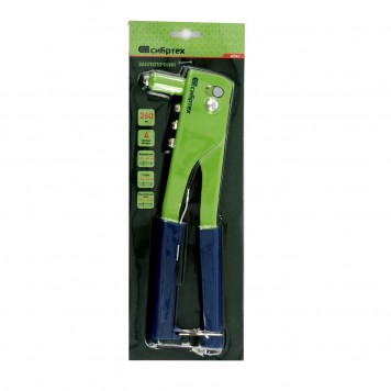 40541 | Заклепочник 260 мм, заклепки 2,4-3,2-4,0-4,8 мм, СИБРТЕХ-1