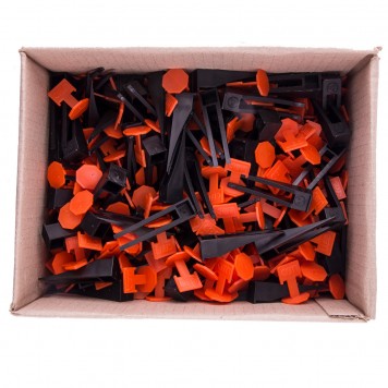 88075 | Система выравнивания плитки СВП - комплект: зажим + клин 250/250 шт, СИБРТЕХ-1