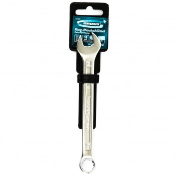 15131 | Ключ комбинированный 12 мм, CrV, холодный штамп, GROSS-3