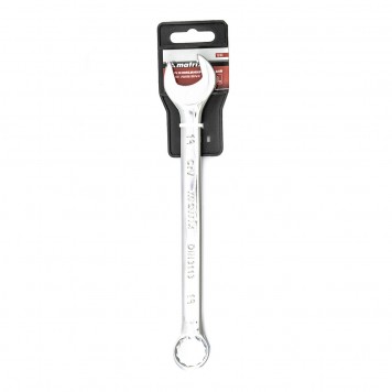 15163 | Ключ комбинированный, 19 мм, CrV, полированный хром, MATRIX-3