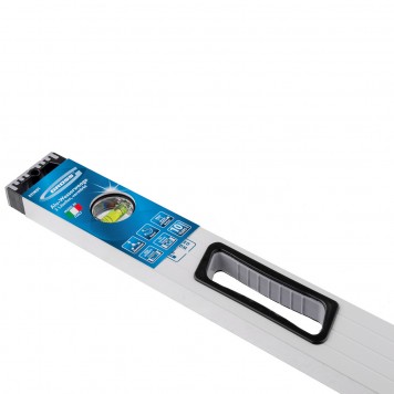 34371 | Уровень алюминиевый, 800 мм, усиленный, рукоятки, фрезерованный, 3 глазка, магнитный, GROSS-1