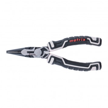 17197 | Длинногубцы прямые 165 мм, усиленная система, MATRIX PRO-0