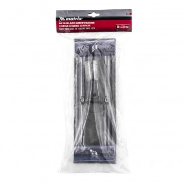 75838 | Брусок для шлифования 230 х 80 мм с шарнирным переходником, металлический, MATRIX-3