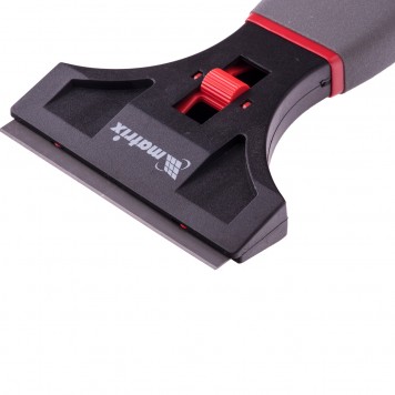 79548 | Скребок с обрезиненной рукояткой, выдвижное сменное лезвие, MATRIX-1