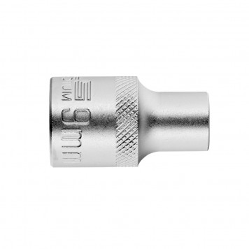 13649 | Головка торцевая, 9 мм, двенадцатигранная, CrV, под квадрат 1/2, хромированная, STELS-4