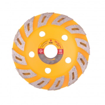 72970 | Чашка алмазная зачистная, 125 мм, Турбо, DENZEL-0