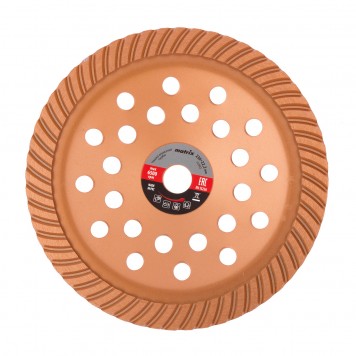 72992 | Чашка алмазная зачистная, 230 мм, Turbo, MATRIX-0