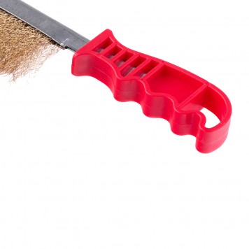 74827 | Щетка металлическая латунированная, пластиковая ручка, MATRIX-2