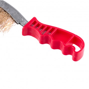 74839 | Щетка металлическая изогнутая, пластиковая ручка, MATRIX-2