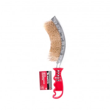 74839 | Щетка металлическая изогнутая, пластиковая ручка, MATRIX-3