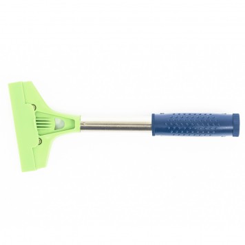 79542 | Скребок, фиксированное лезвие, 100 мм, металлическая обрезиненная ручка, 300 мм, СИБРТЕХ-1