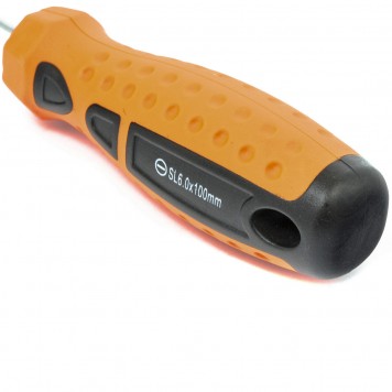 11768 | Отвертка SL6 х 100 мм, CrV, двухкомпонентная рукоятка, SPARTA POINT-2