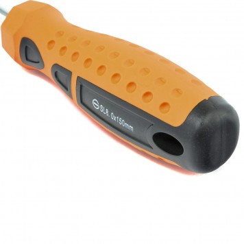 11770 | Отвертка SL8 х 150 мм, CrV, двухкомпонентная рукоятка, SPARTA POINT-2