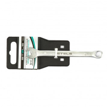 15204 | Ключ комбинированный, 8 мм, CrV, матовый хром, STELS-3