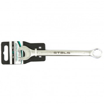 15212 | Ключ комбинированный, 15 мм, CrV, матовый хром, STELS-1