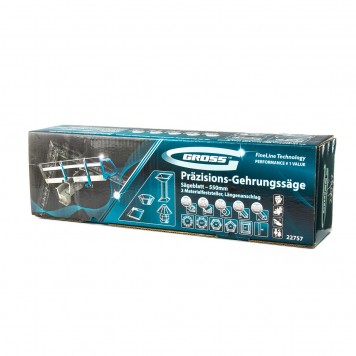 22757 | Стусло прецизионное, пила 550 мм, две прижимные струбцины, GROSS-3