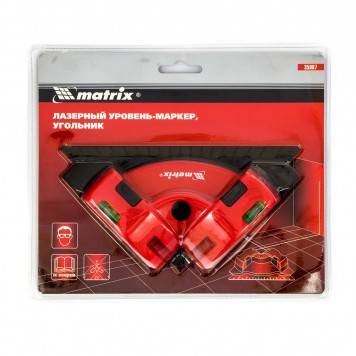 35007 | Уровень лазерный, маркер, угольник, MATRIX-5