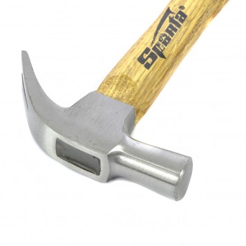 104105 | Молоток-гвоздодер, 225 г, боек 22 мм, деревянная рукоятка, SPARTA-2
