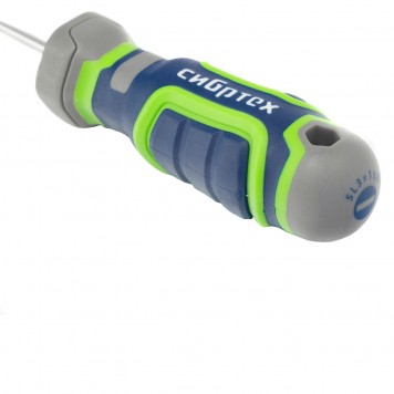 12261 | Отвертка SL3 х 100 мм, CrV, четырехкомпонентная рукоятка, СИБРТЕХ-2