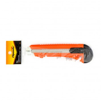 78973 | Нож, 18 мм, выдвижное лезвие, металлическая направляющая, SPARTA-1