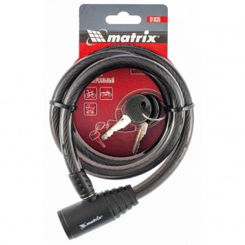 91835 | Замок тросовый универсальный, 12 х 960 мм, MATRIX-0