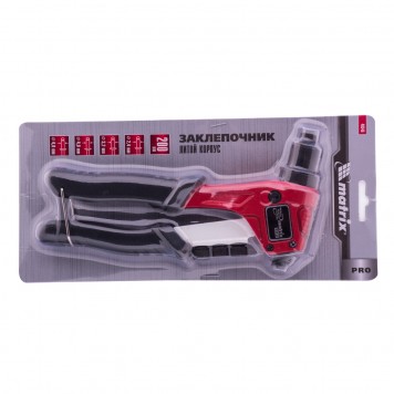 40546 | Заклепочник литой, 200 мм, заклепки 2,4-3,2-4,0-4,8 мм, Pro, MATRIX-4