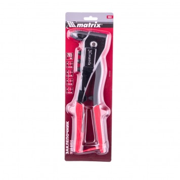 40551 | Заклепочник литой, 260 мм, заклепки 2,4-3,2-4,0-4,8 мм, MATRIX-4