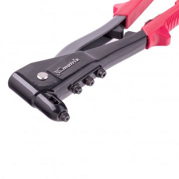 40552 | Заклепочник литой, 260 мм, с набором заклепок, заклепки 2,4-3,2-4,0-4,8 мм, MATRIX-1