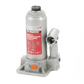 50762 | Домкрат гидравлический бутылочный, 3 т, h подъема 178-343 мм, MATRIX-1