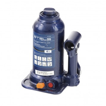51145 | Домкрат гидравлический бутылочный телескопический, 4 т, подъем 170-420 мм, STELS-1