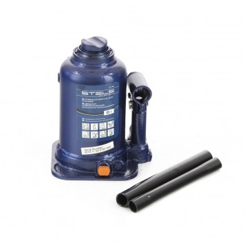 51146 | Домкрат гидравлический бутылочный телескопический, 6 т, подъем 170-430 мм, STELS-0