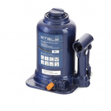 51147 | Домкрат гидравлический бутылочный телескопический, 8 т, подъем 170-430 мм, STELS-1